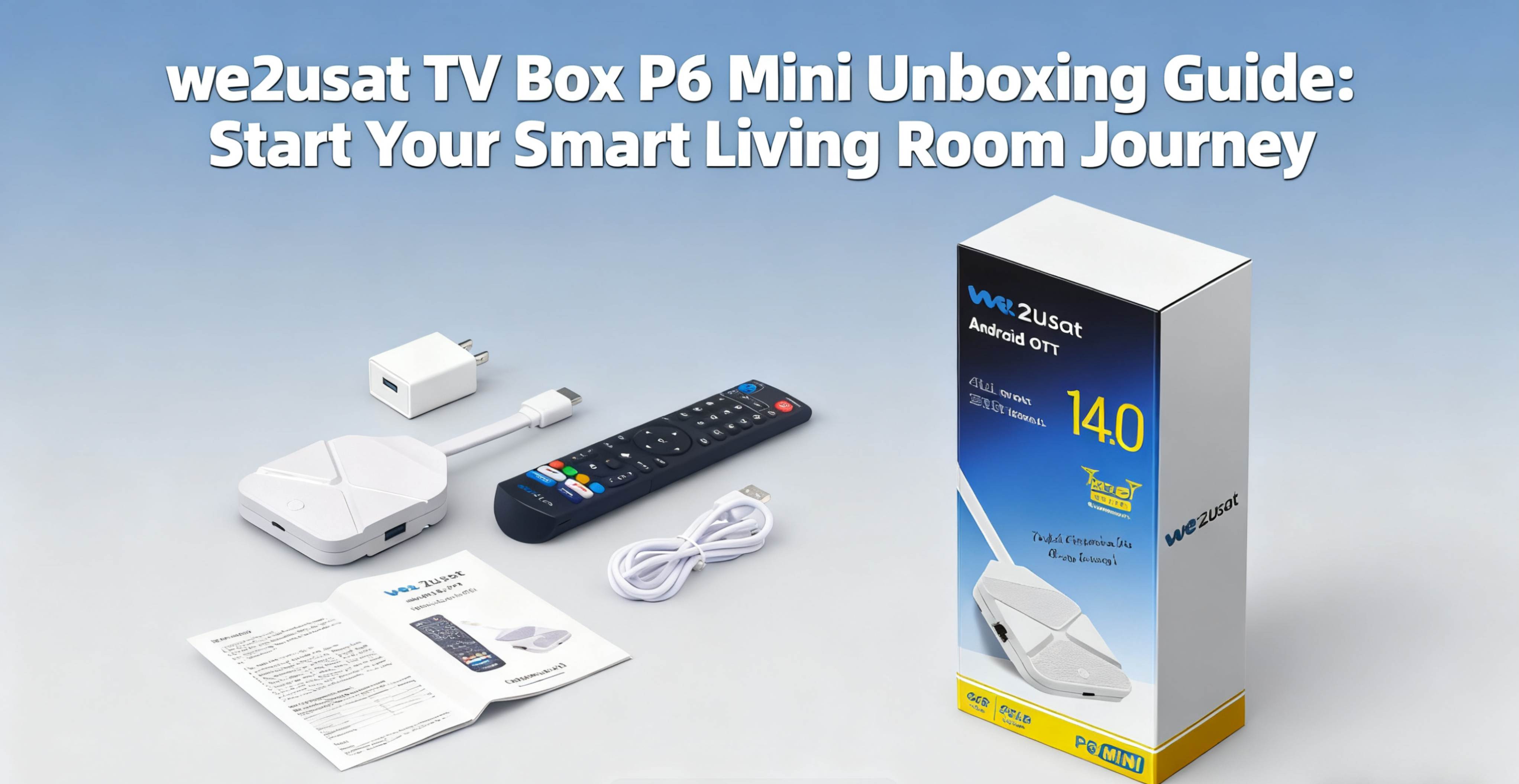WE2USAT TV Box Unboxing Guide