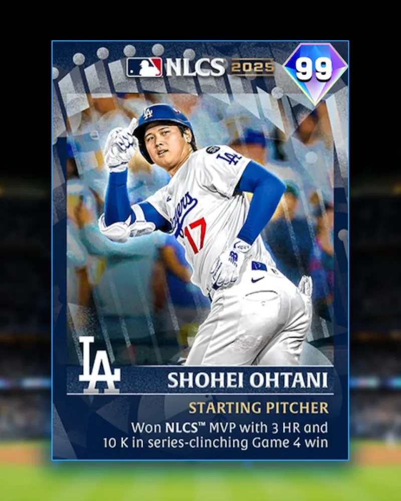 Shohei Ohtani's 99 overall rating NLCS player card released