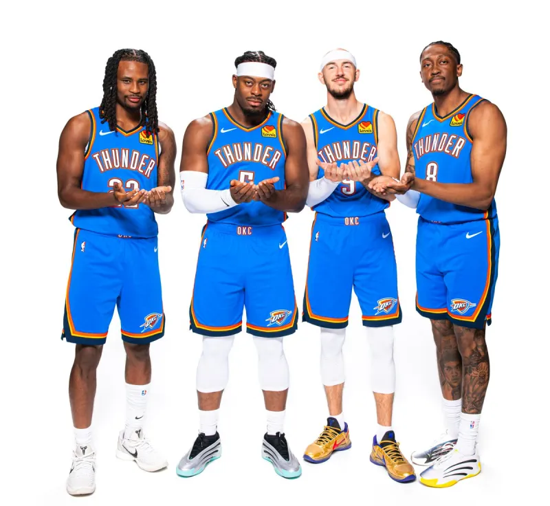 Defensive Four! Thunder official shares photo of Wallace, Dort, Caruso, and Jeremy