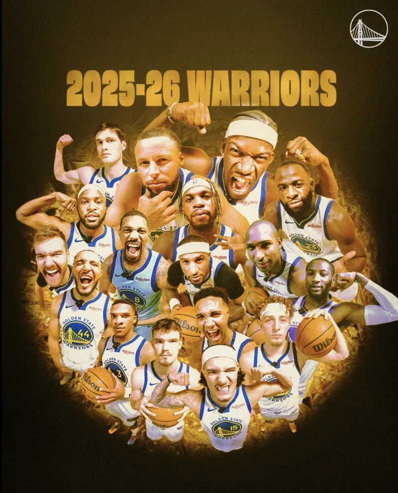 Today! Warriors official media released photos to warm up for the opening game: Are you ready?