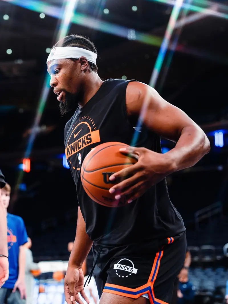 New York Cubs! Guershon Yabusele warms up for the opening game on Instagram, tomorrow's game against the Cavaliers