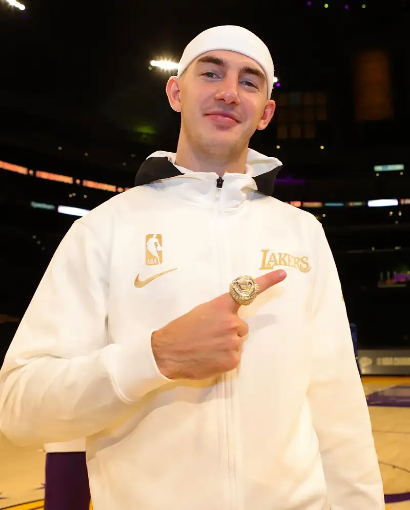 Two championships in hand! NBA official releases comparison photos of Caruso: Lakers ring and Thunder ring