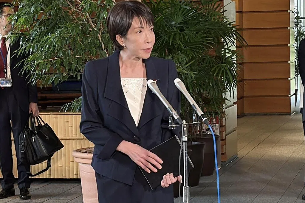 Japan's female prime minister vows to strengthen economy and defense in her first policy speech