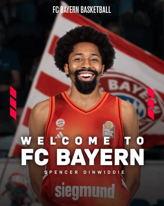 Welcome to the Bayern Munich family! Bayern Munich official: The team has signed Spencer Dinwiddie