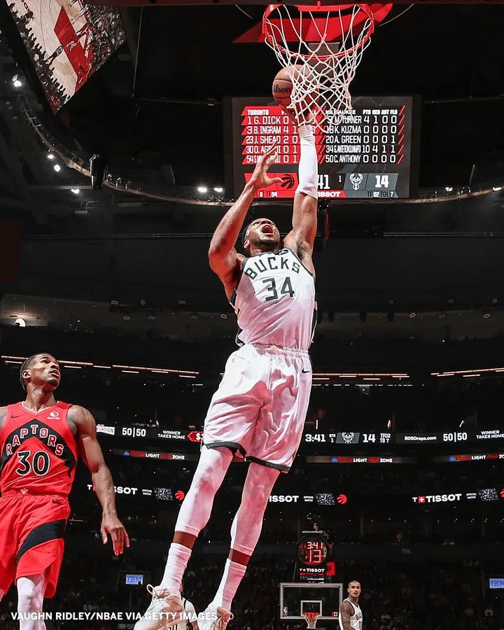 Antetokounmpo scored 60+30+10 in the first two games of the season, the first in NBA history