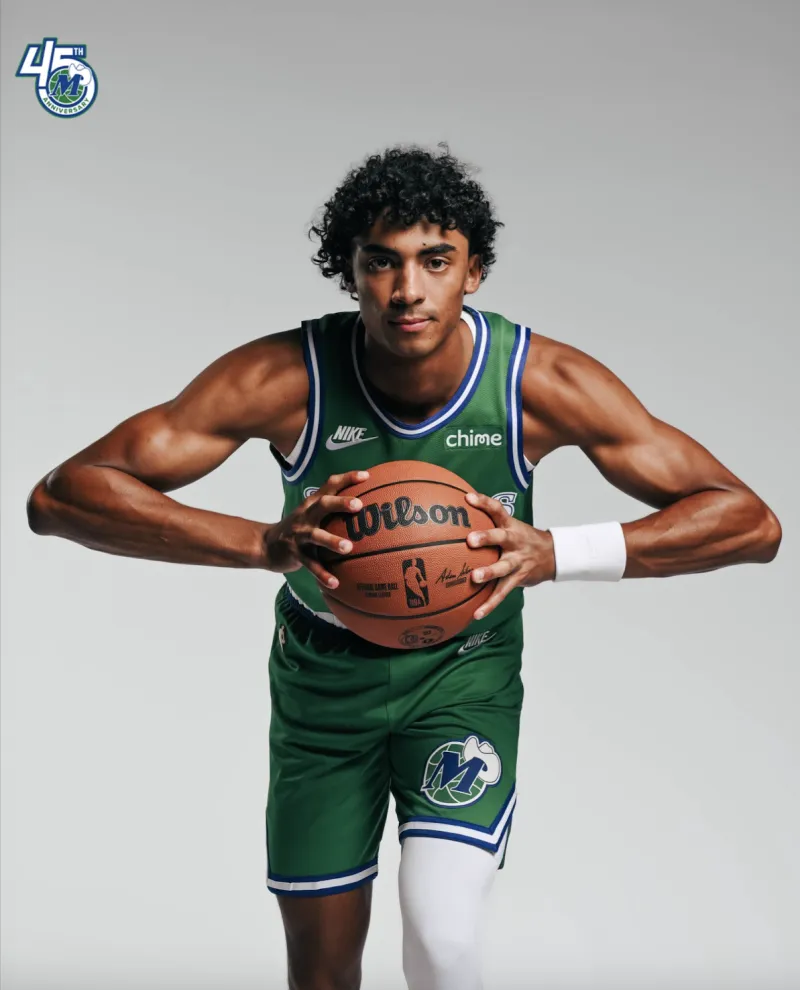 Green! The Mavericks' official media releases the retro green jerseys they'll wear for today's home game.