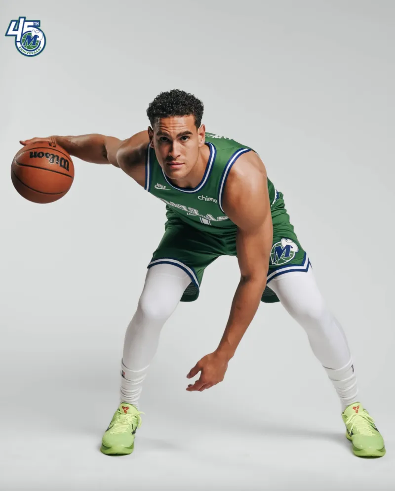 Green! The Mavericks' official media releases the retro green jerseys they'll wear for today's home game.