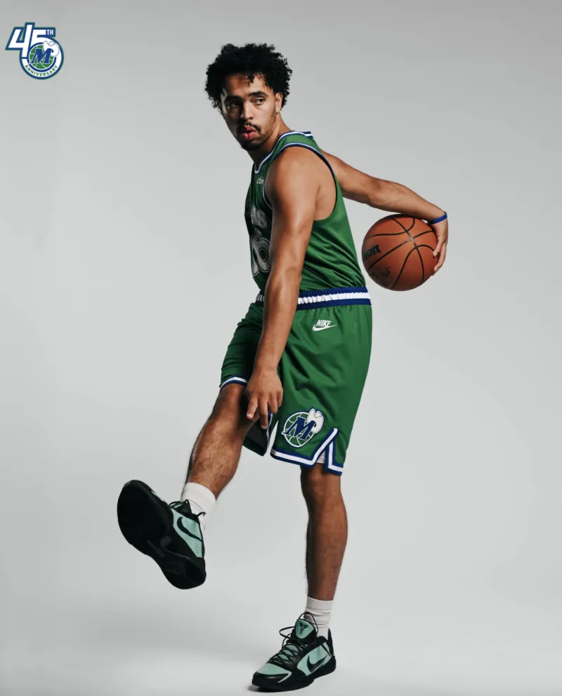 Green! The Mavericks' official media releases the retro green jerseys they'll wear for today's home game.