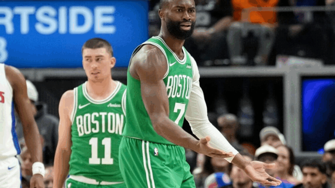 Jaylen Brown scored 23 points in the first half