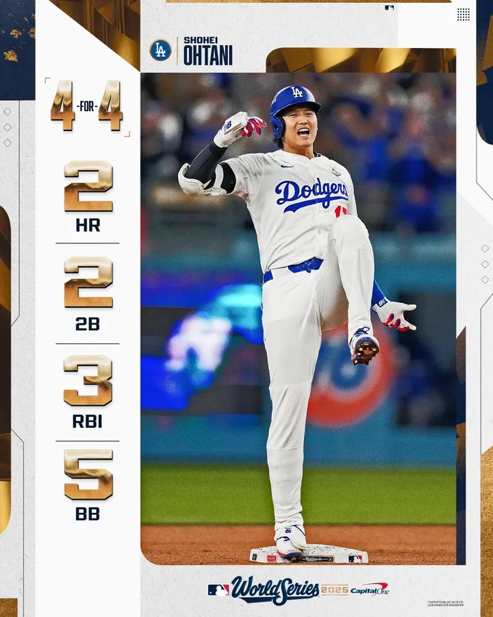 Shohei Ohtani made history with 9 bases in this game, tying a 119-year-old slugging record.