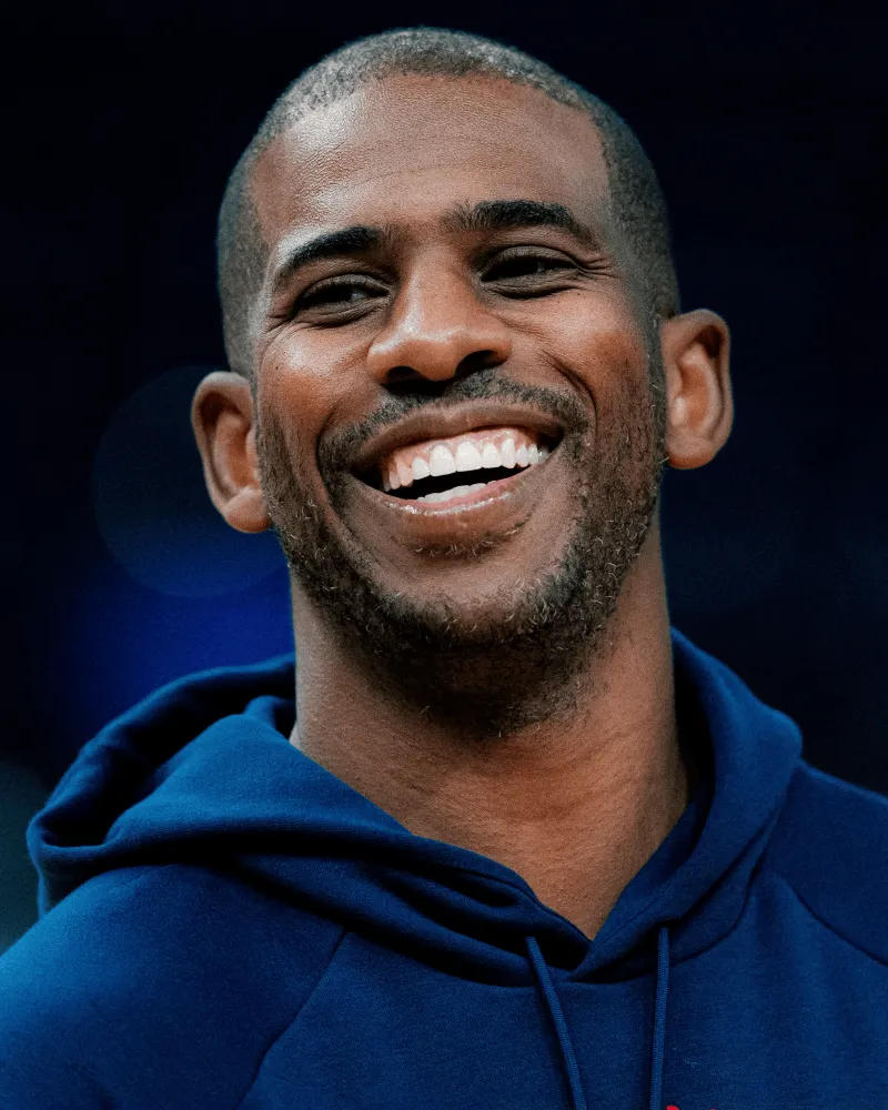 Clippers social media shared photos of players smiling during pre-game practice: