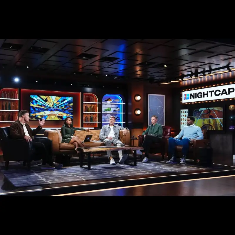 Griffin posted photos of himself participating in a TV show recording on Instagram: Look, Mom, we're on TV!