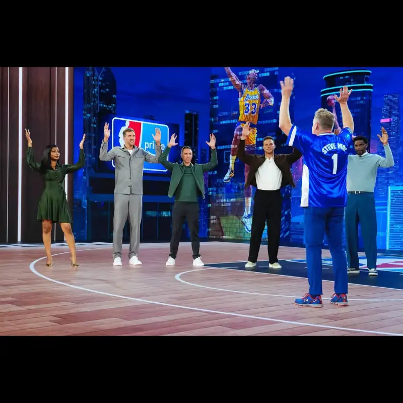 Griffin posted photos of himself participating in a TV show recording on Instagram: Look, Mom, we're on TV!