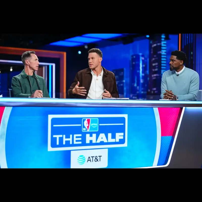 Griffin posted photos of himself participating in a TV show recording on Instagram: Look, Mom, we're on TV!