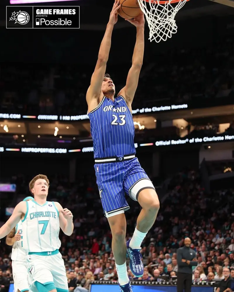 Second win! The Magic's official Instagram account celebrated the team's victory with 10 photos.