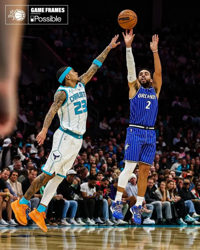 Second win! The Magic's official Instagram account celebrated the team's victory with 10 photos.