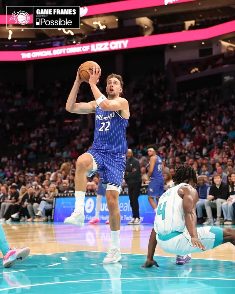 Second win! The Magic's official Instagram account celebrated the team's victory with 10 photos.