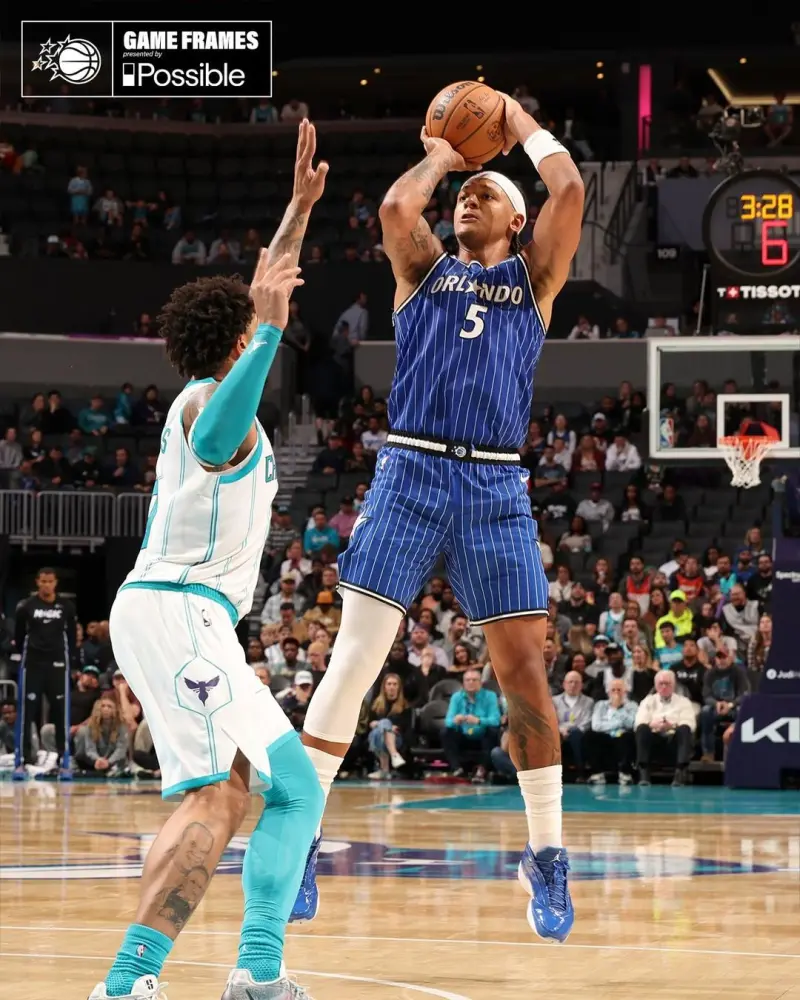 Second win! The Magic's official Instagram account celebrated the team's victory with 10 photos.