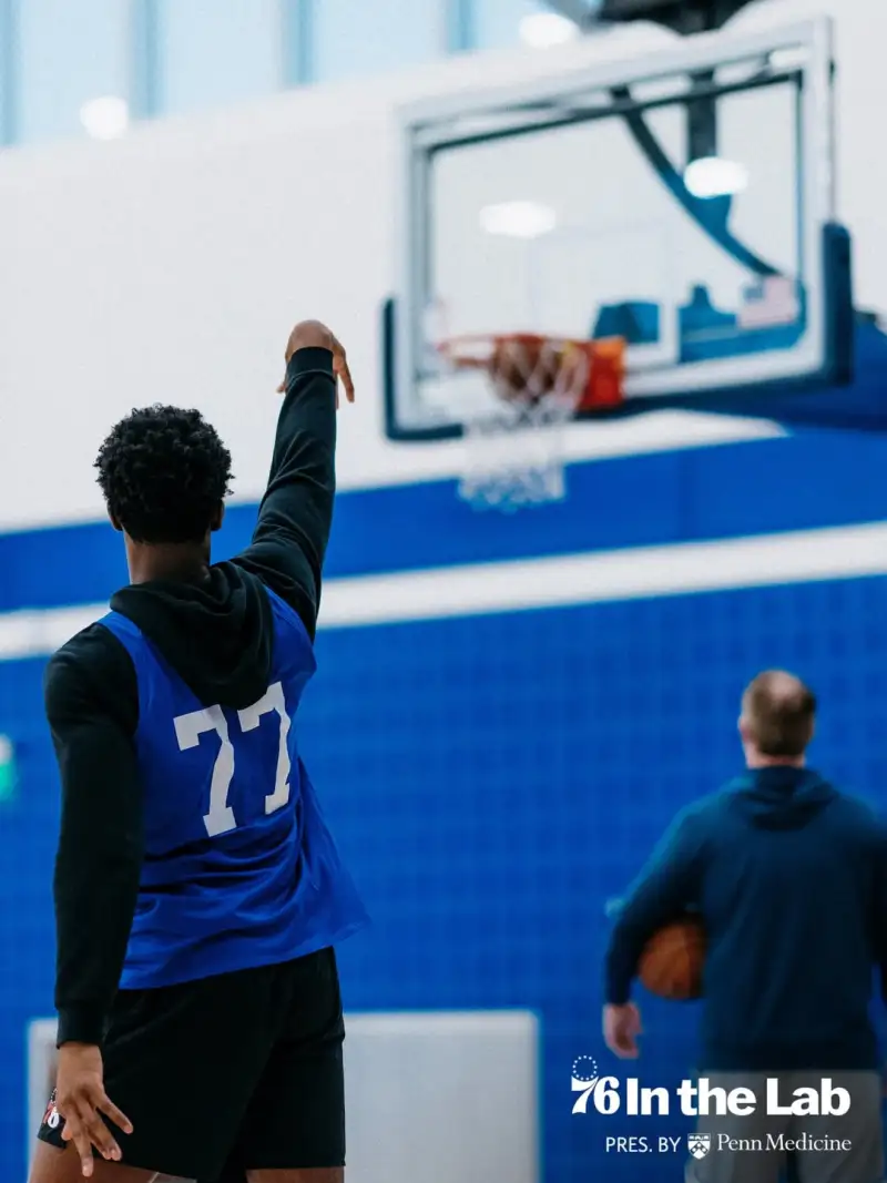 76ers players are practicing to improve their skills in preparation for tomorrow's game against the Celtics.