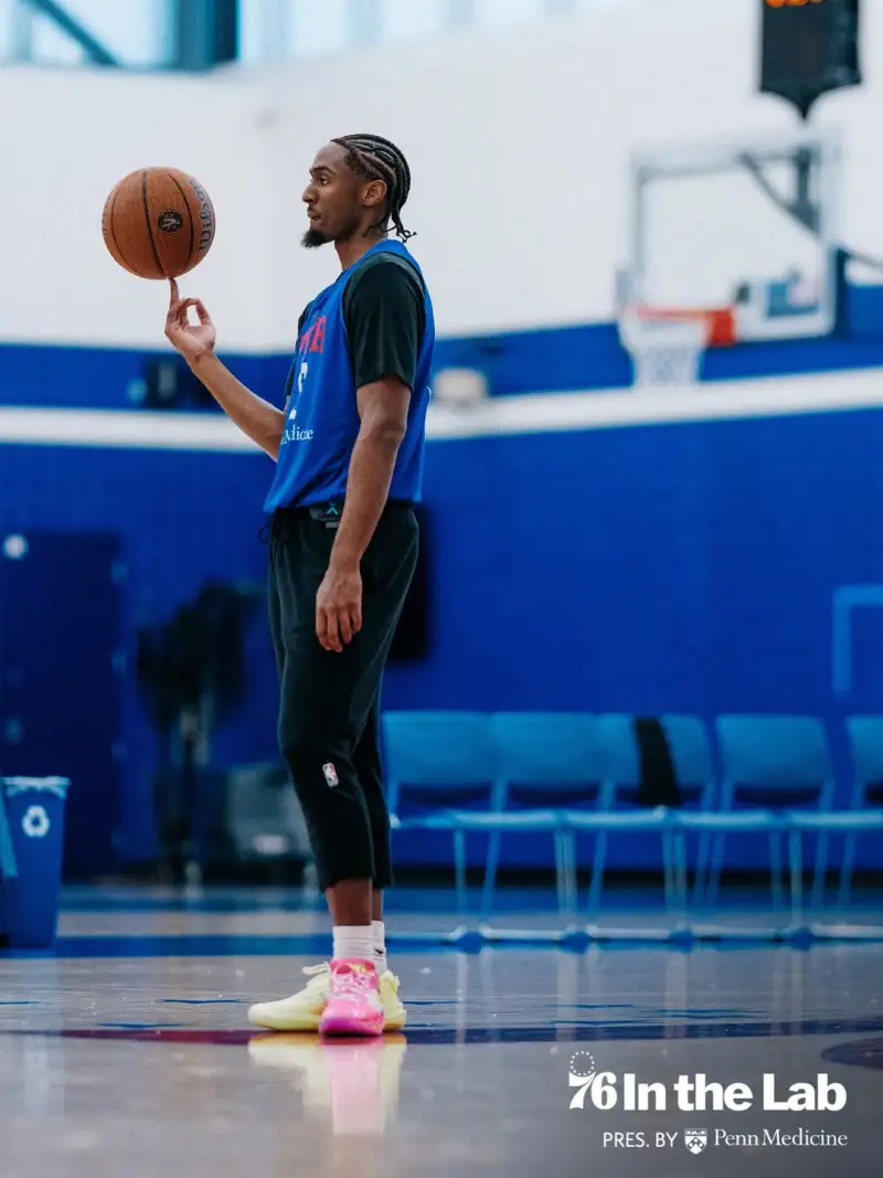 76ers players are practicing to improve their skills in preparation for tomorrow's game against the Celtics.