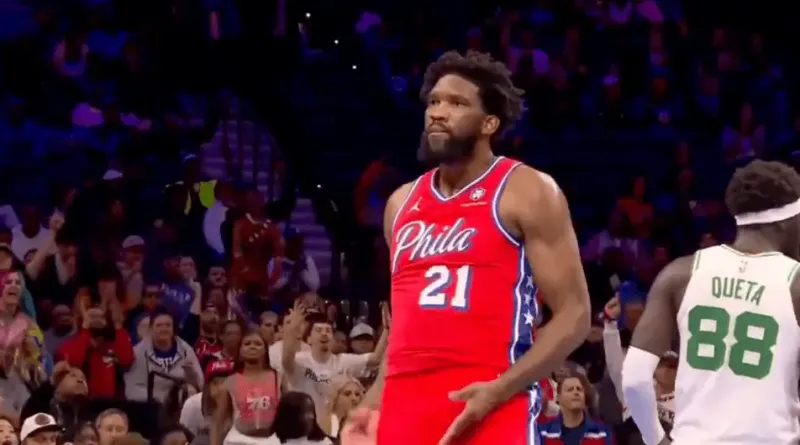 Embiid tweeted his disagreement with the league's fine: The referee did the same thing.