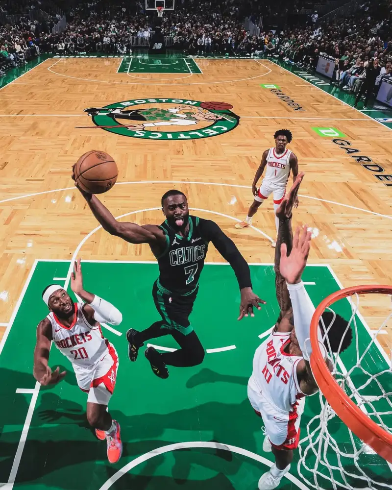 Can they bounce back? The Celtics' official account posted photos from the arena to hype up the upcoming game: Back on the court tomorrow.