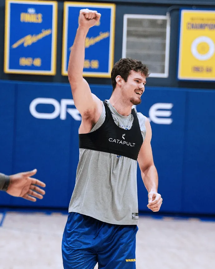 The Warriors shared a photo gallery of the team's training session on social media with the caption: Work hard, get ready.