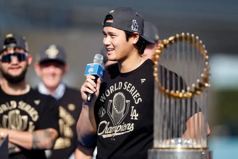 Shohei Ohtani updated his personal social media: Thank you, Los Angeles!