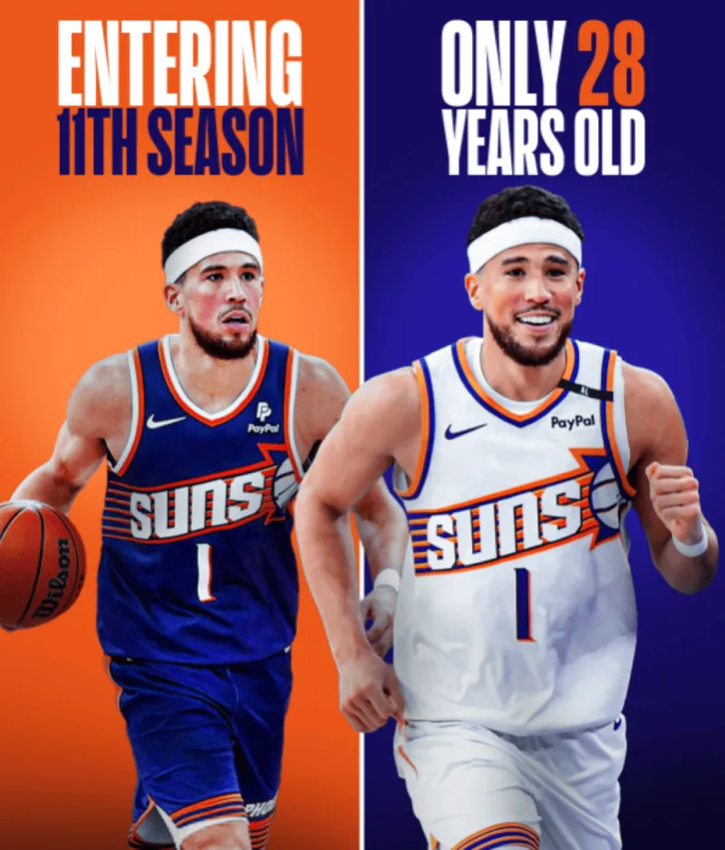 Precocious and seasoned! US media: Booker will be entering his 11th season, and he's only 28 years old.