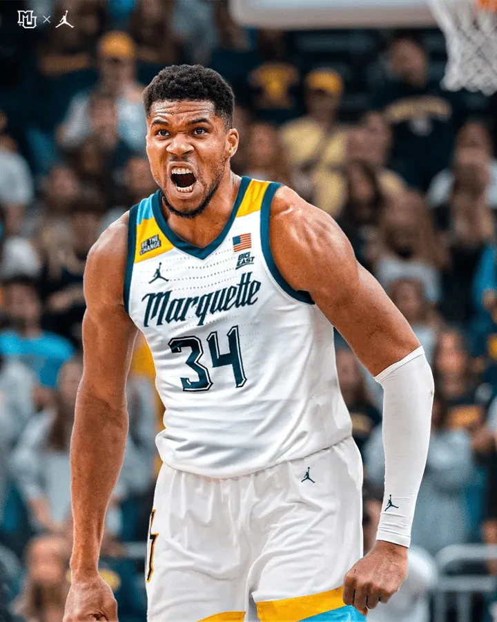Marquette University responded with a photoshopped image: Giannis, you're welcome to come anytime!