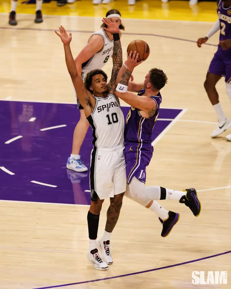 Slam officially shared photos of Doncic and Wimbledon on the court.