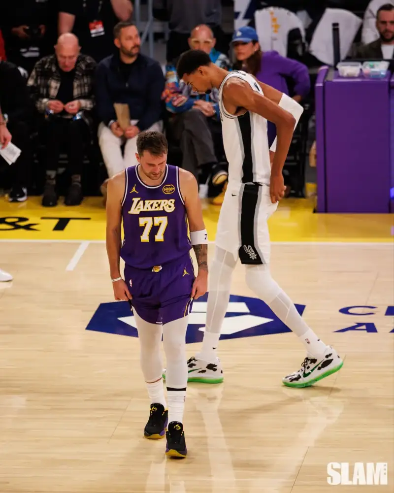 Slam officially shared photos of Doncic and Wimbledon on the court.