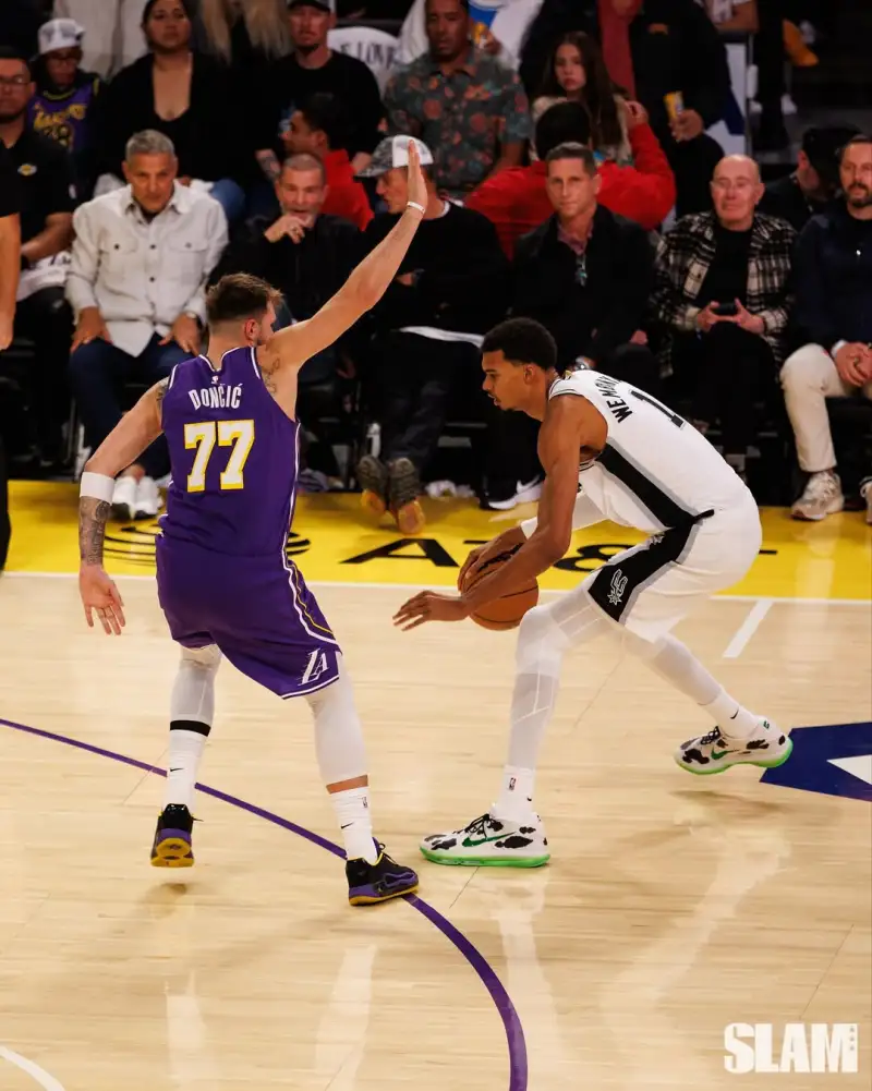 Slam officially shared photos of Doncic and Wimbledon on the court.