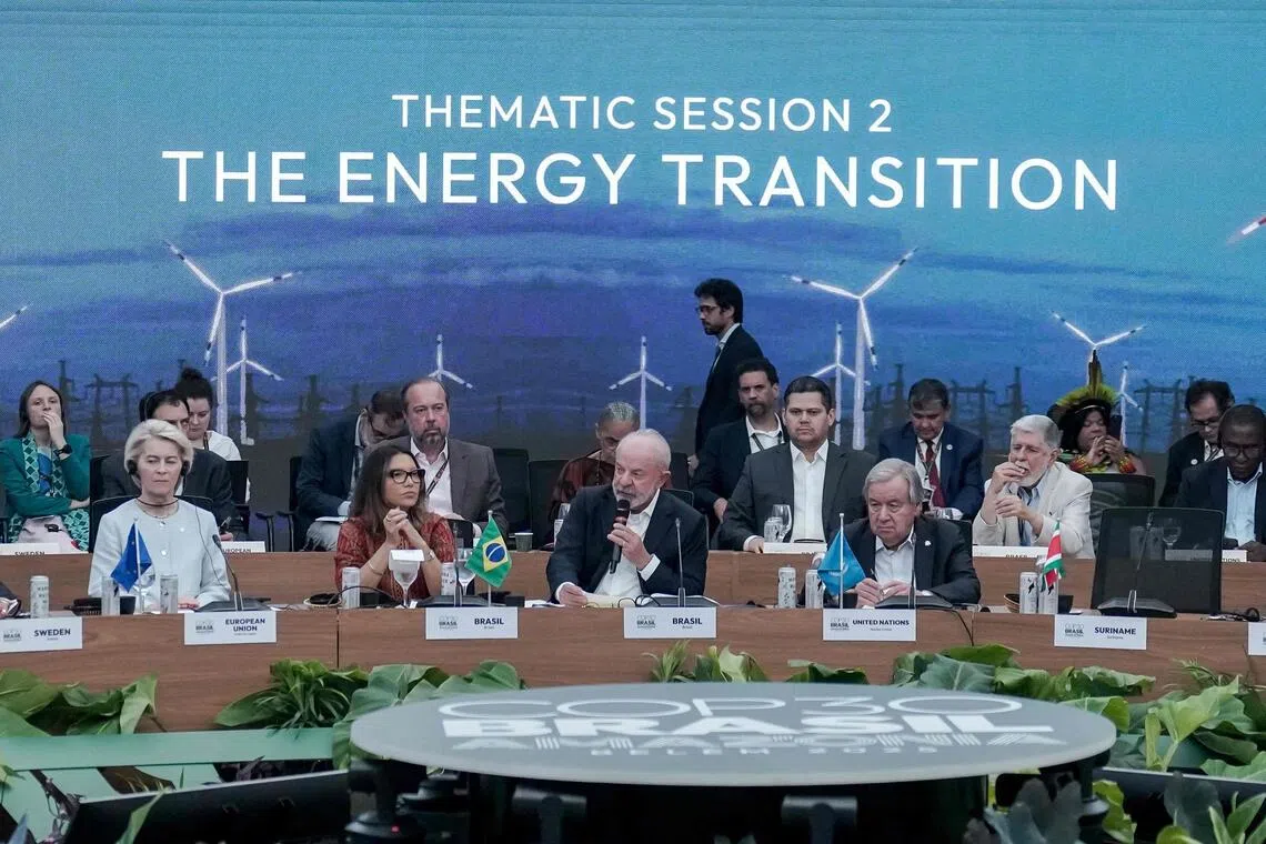 Brazilian president urges shift to clean energy several countries propose taxing business and first-class passengers.