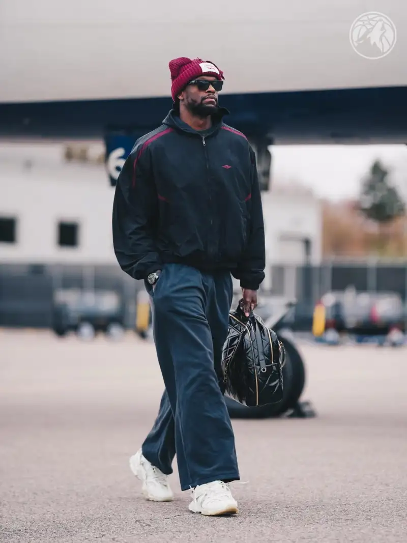 The Timberwolves' official account posted photos of players boarding the plane.