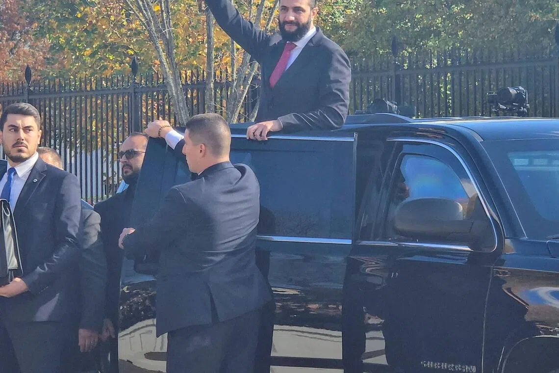 Syrian President Shah Shah visits the United States and announces Syria's accession to the global coalition against Iraq.