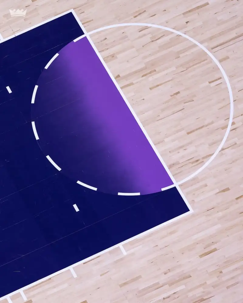 The Royals' logo! The Kings' official account shared photos of their city-themed flooring with fans.