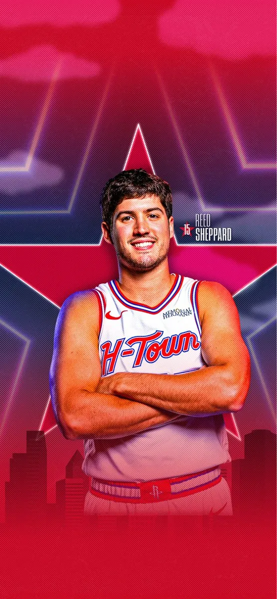 For the City! The Rockets' official account shared wallpapers featuring key players in their city-themed jerseys.