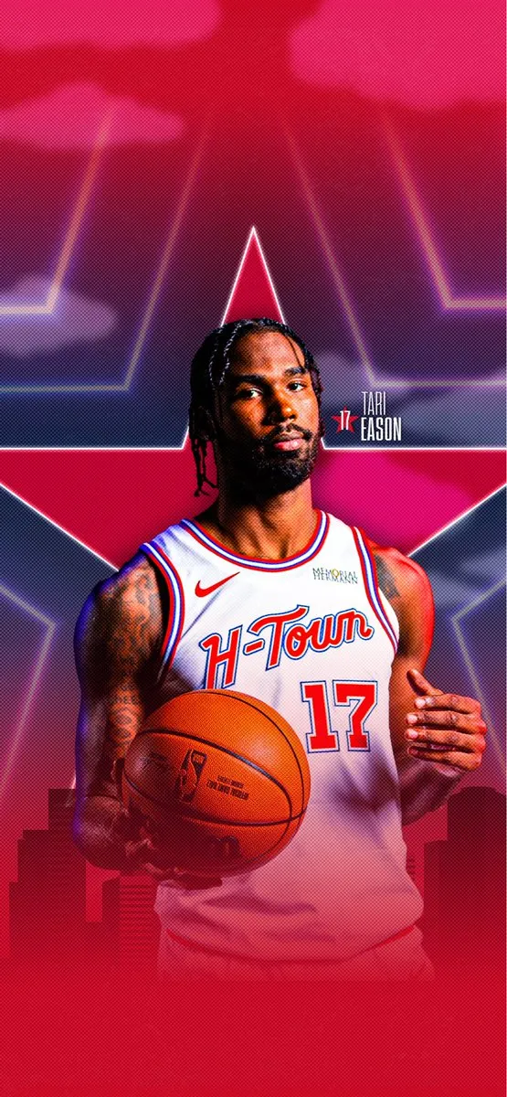 For the City! The Rockets' official account shared wallpapers featuring key players in their city-themed jerseys.