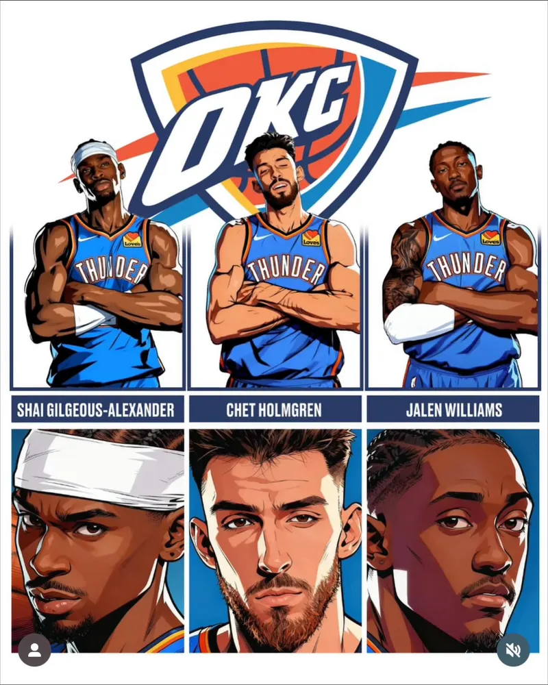 Chet Holmgren posts a photo on Instagram, ranking first in the league.