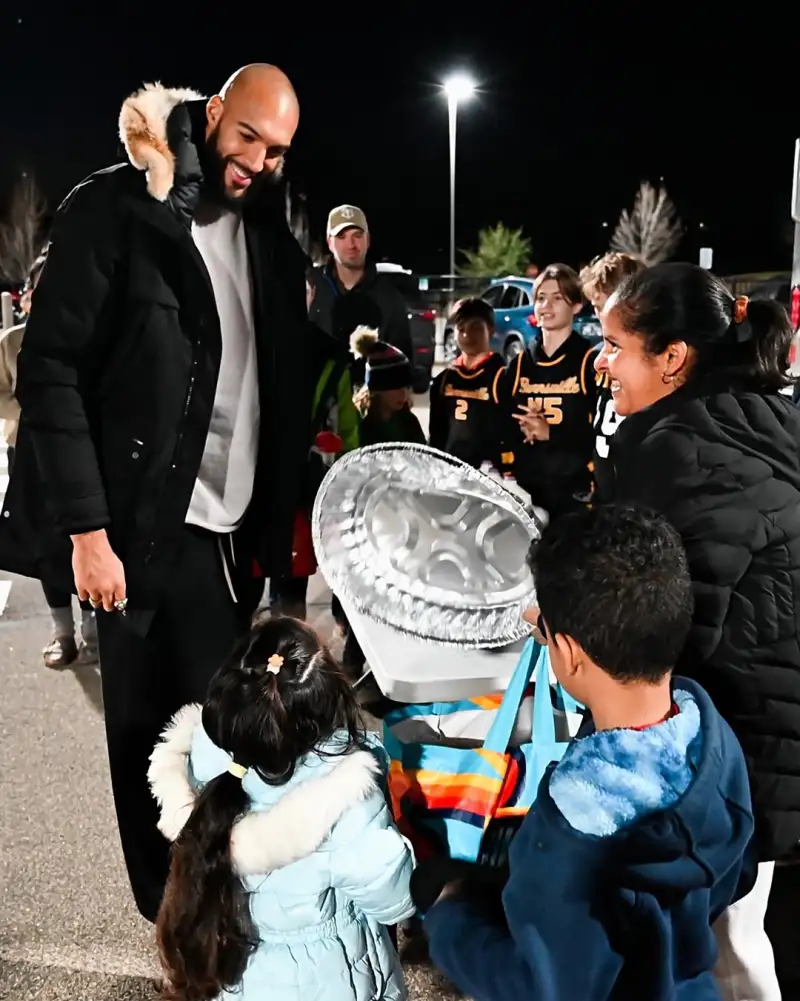 Big guy with a big heart! Gobert sponsored a charity event and shared photos from the event.