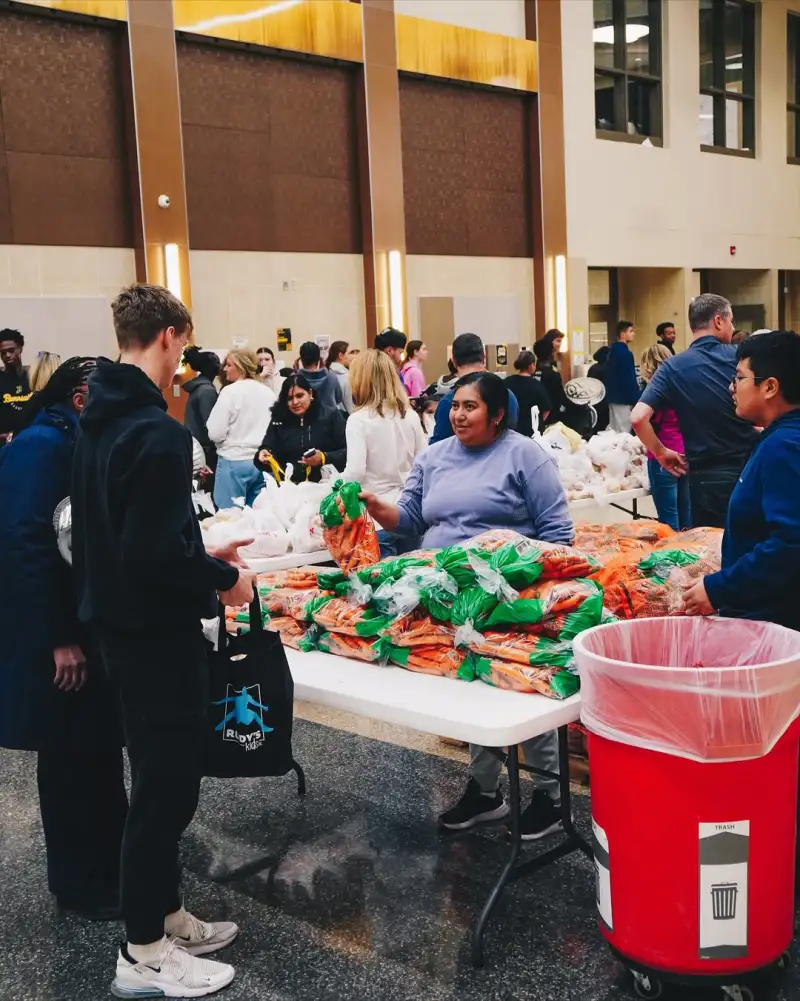 Big guy with a big heart! Gobert sponsored a charity event and shared photos from the event.