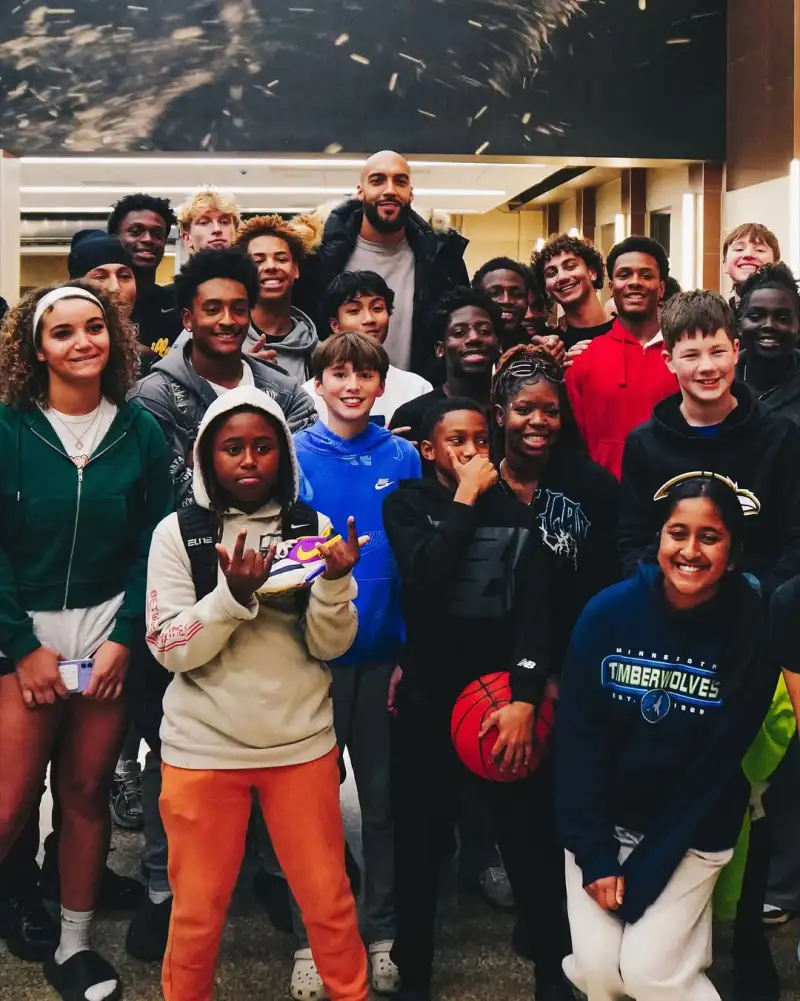 Big guy with a big heart! Gobert sponsored a charity event and shared photos from the event.