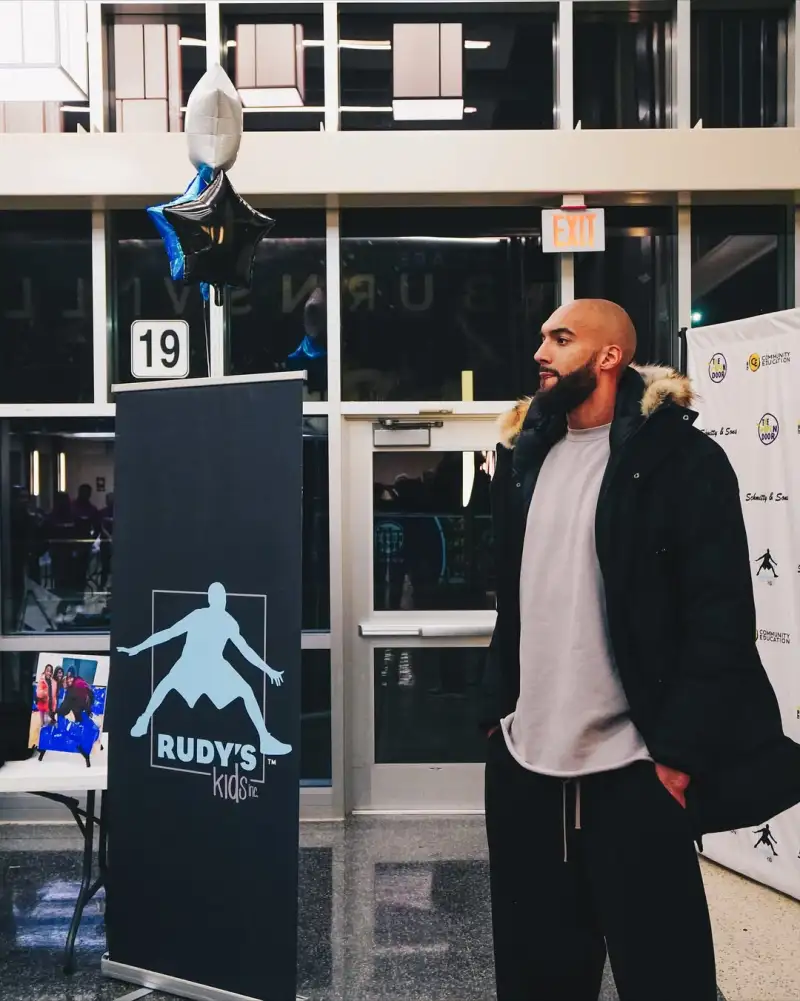 Big guy with a big heart! Gobert sponsored a charity event and shared photos from the event.