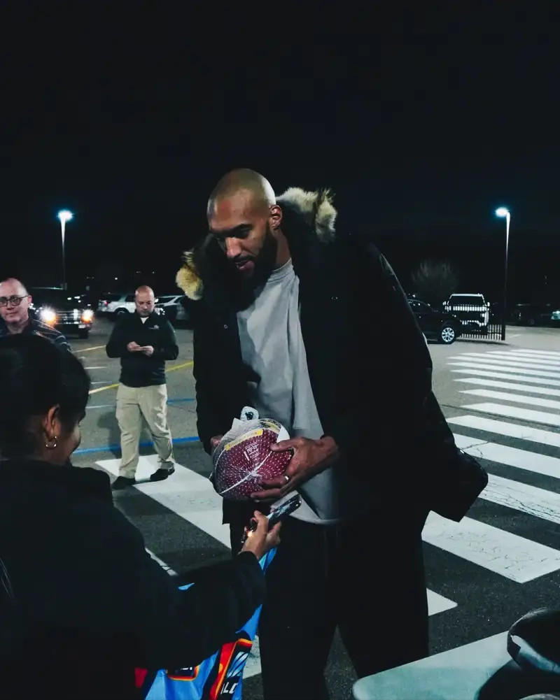 Big guy with a big heart! Gobert sponsored a charity event and shared photos from the event.