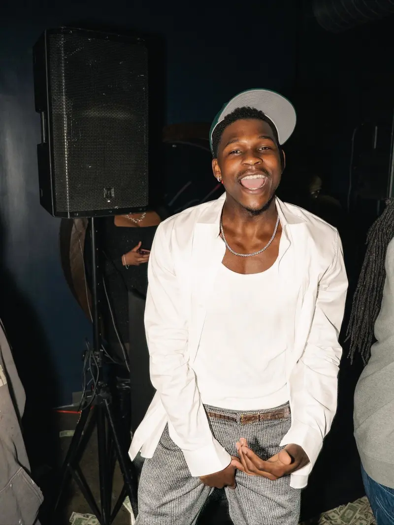 Happy boy! Edwards posts off-court photos on Instagram.