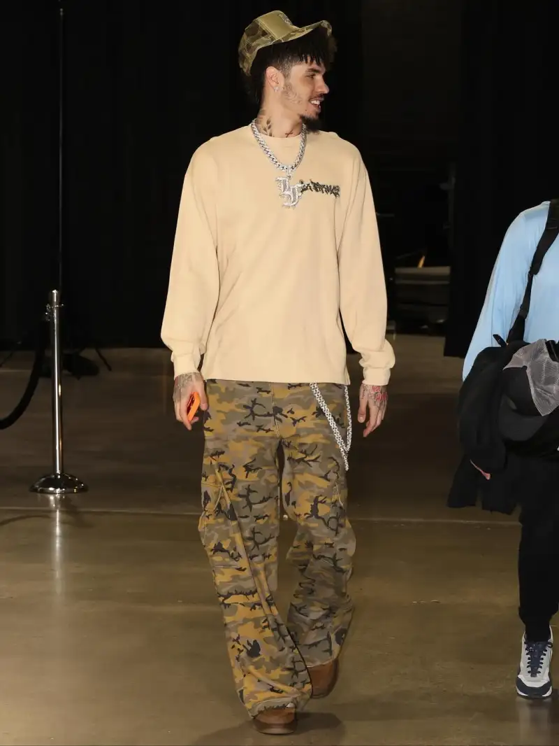 LaMelo Ball shared photos of himself with fans on Instagram.