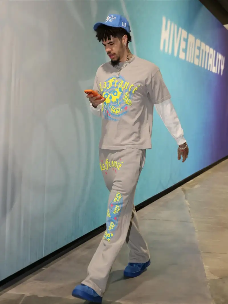 LaMelo Ball shared photos of himself with fans on Instagram.