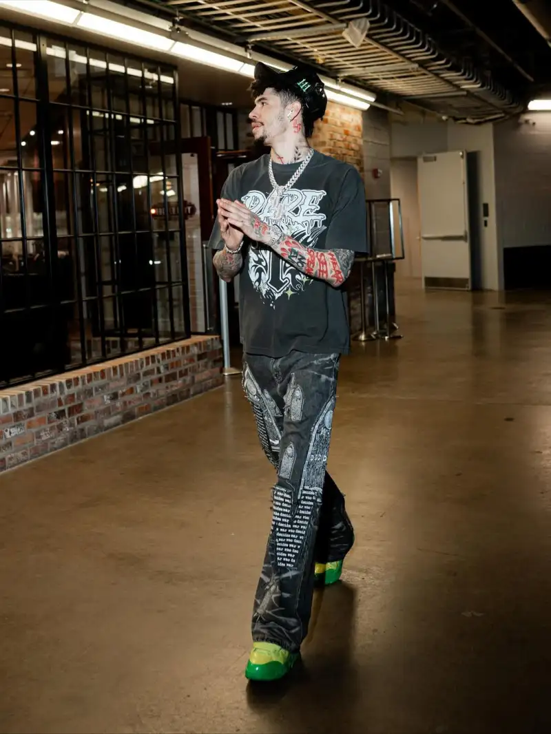 LaMelo Ball shared photos of himself with fans on Instagram.