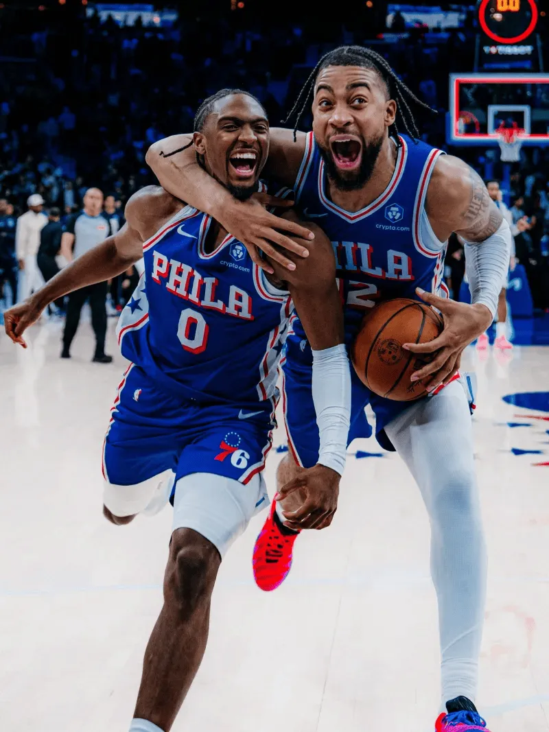 ESPN predicts the 76ers have a 55.4% winning percentage in tomorrow's 76ers vs. Raptors game.